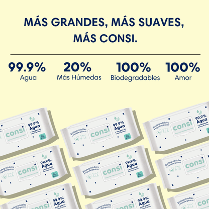 Toallitas Húmedas Para Bebé - 12 Paquetes