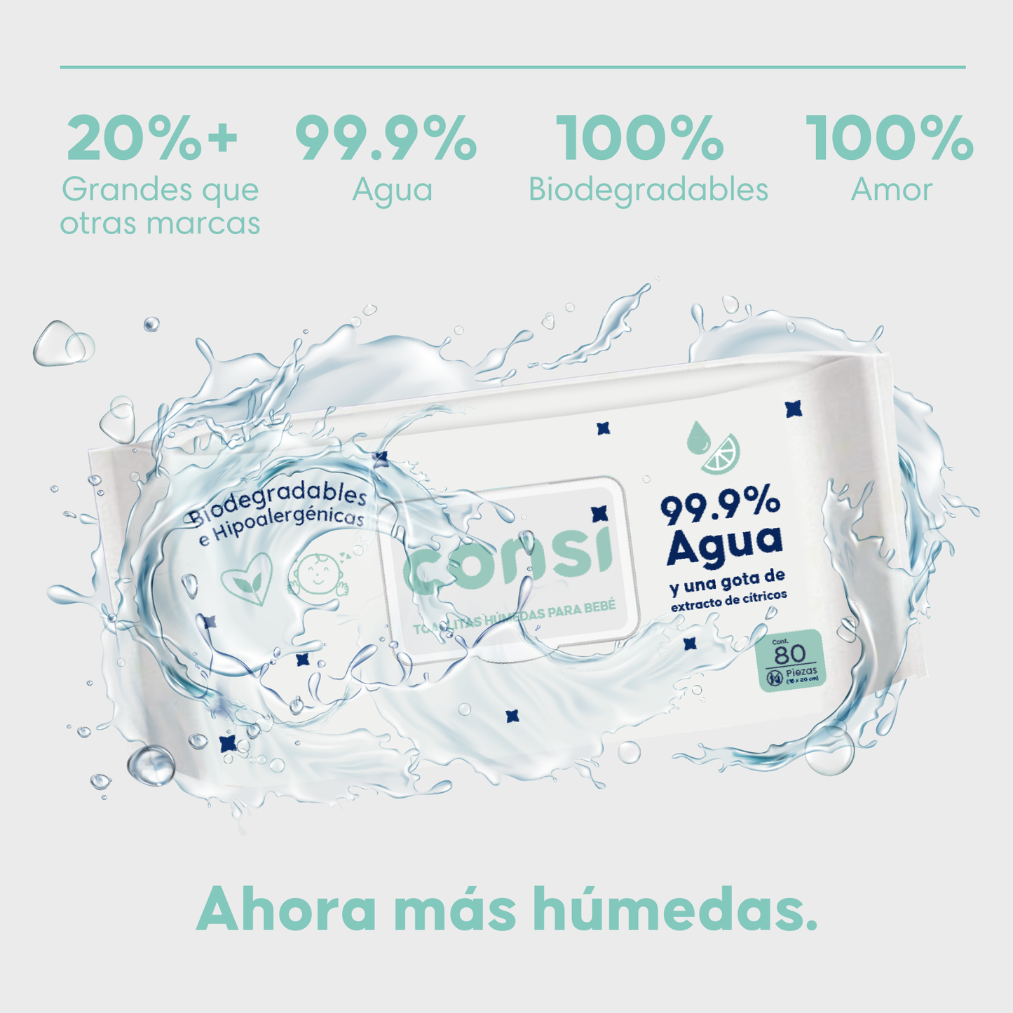 Toallitas Húmedas Para Bebé - 6 Paquetes