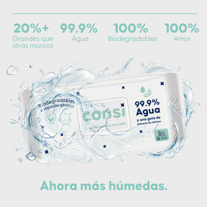 Toallitas Húmedas Para Bebé - 6 Paquetes