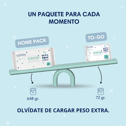 Toallitas Húmedas Para Bebé - Travel Pack | 12 Pack (12 Toallitas Cada Uno)
